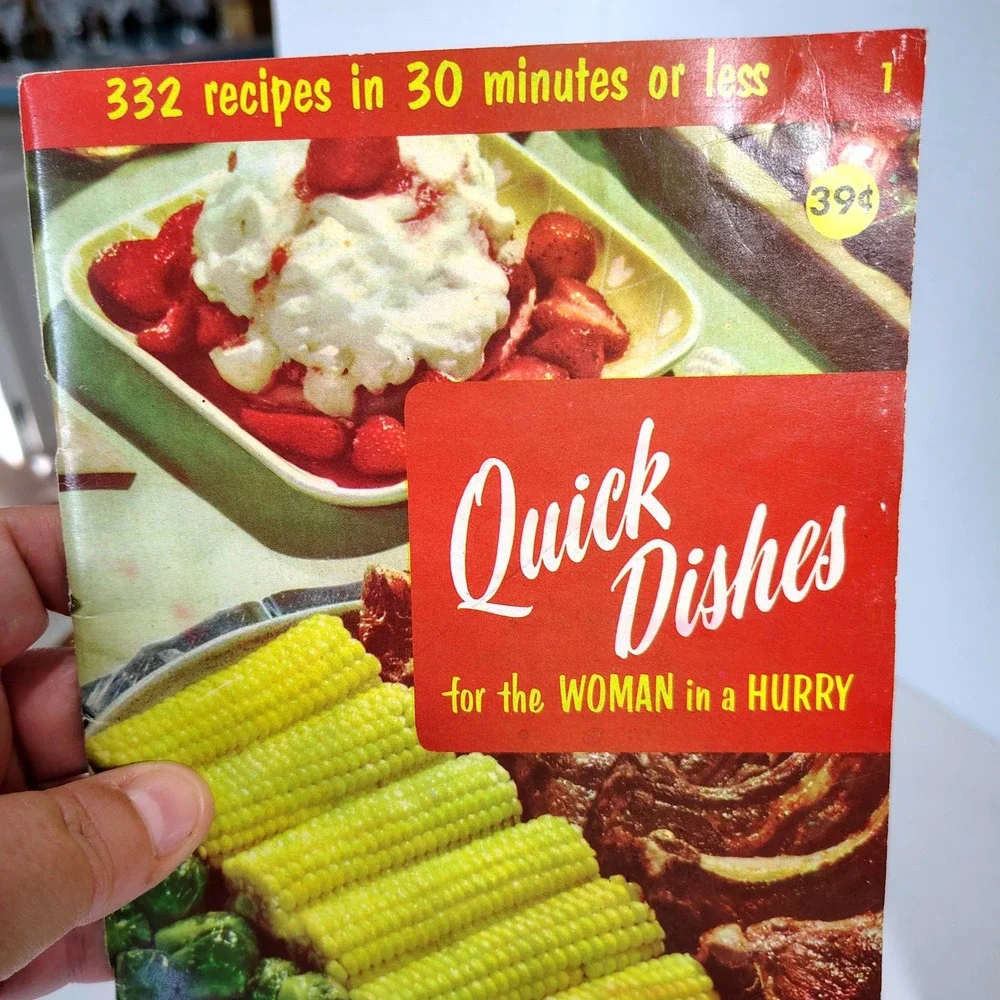 Vintage Shop Rite Quick Dishes Cookbook 332 Recipes Woman in a‎ Hurry Retro